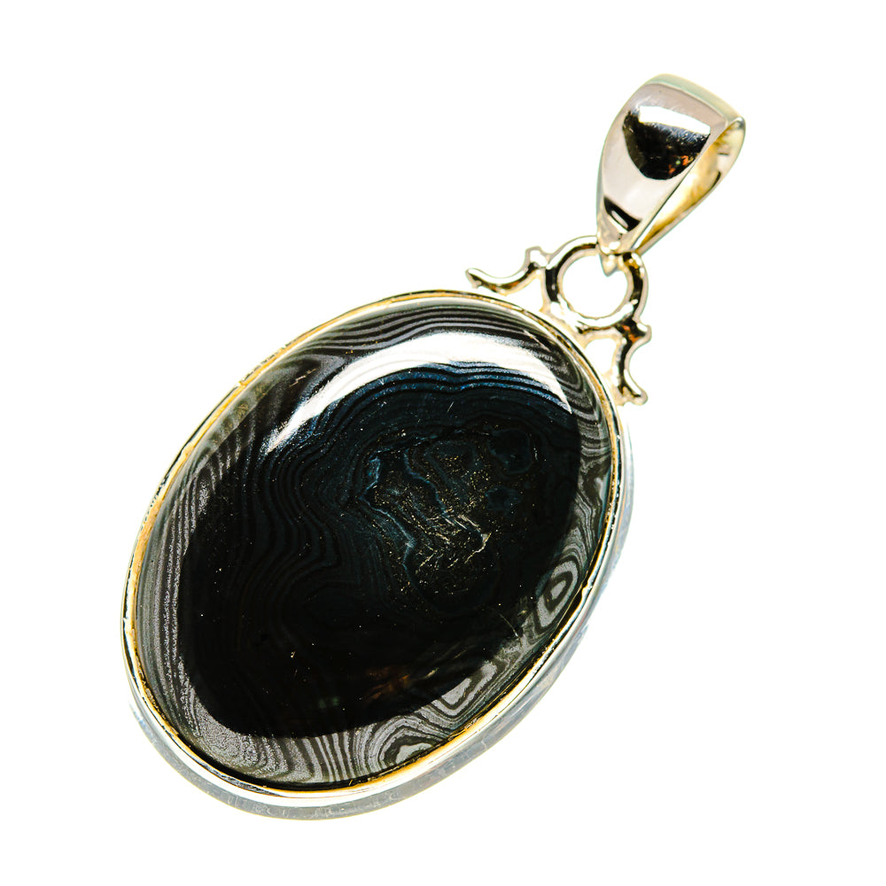 Psilomelane Dendrite Pendants handcrafted by Anasilvercos - PD746595