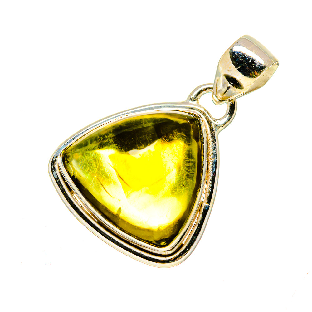 Olive Quartz Pendants handcrafted by Anasilvercos - PD746643