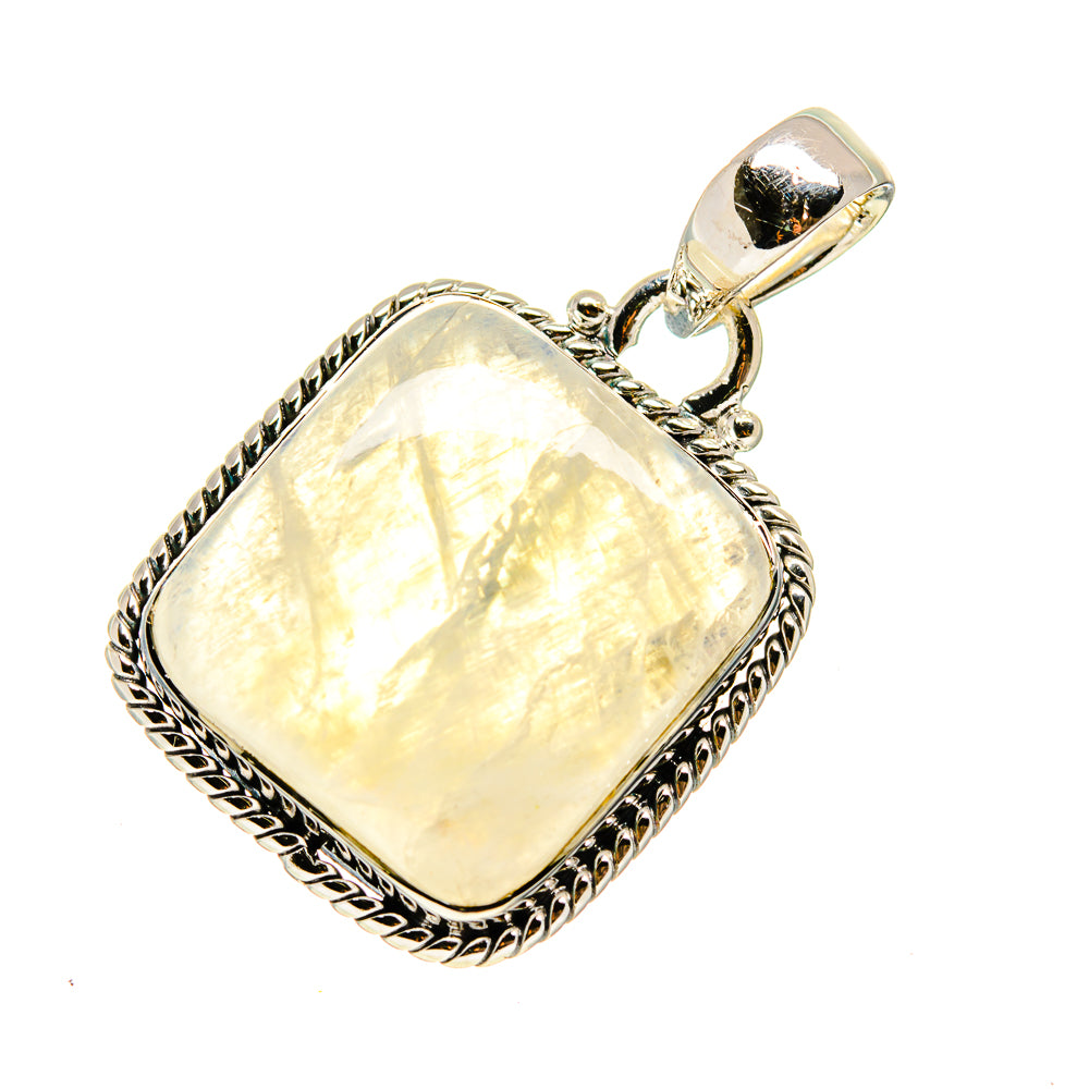 Rainbow Moonstone Pendants handcrafted by Anasilvercos - PD746754