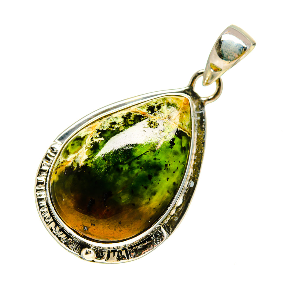 Australian Green Opal Pendants handcrafted by Anasilvercos - PD746813