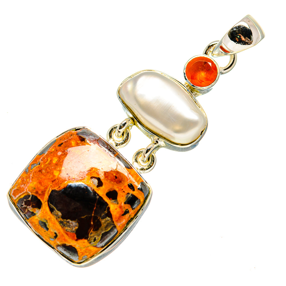 Chert Breccia Pendants handcrafted by Anasilvercos - PD746897