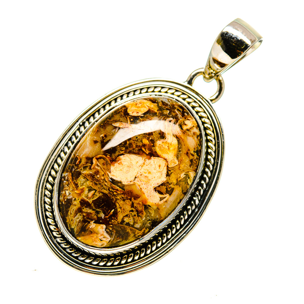 Peanut Wood Jasper Pendants handcrafted by Anasilvercos - PD746926 - Photo 2