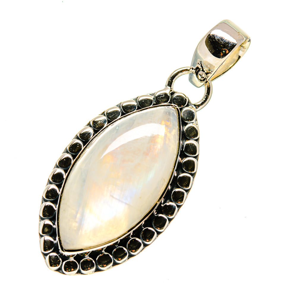 Rainbow Moonstone Pendants handcrafted by Anasilvercos - PD746954