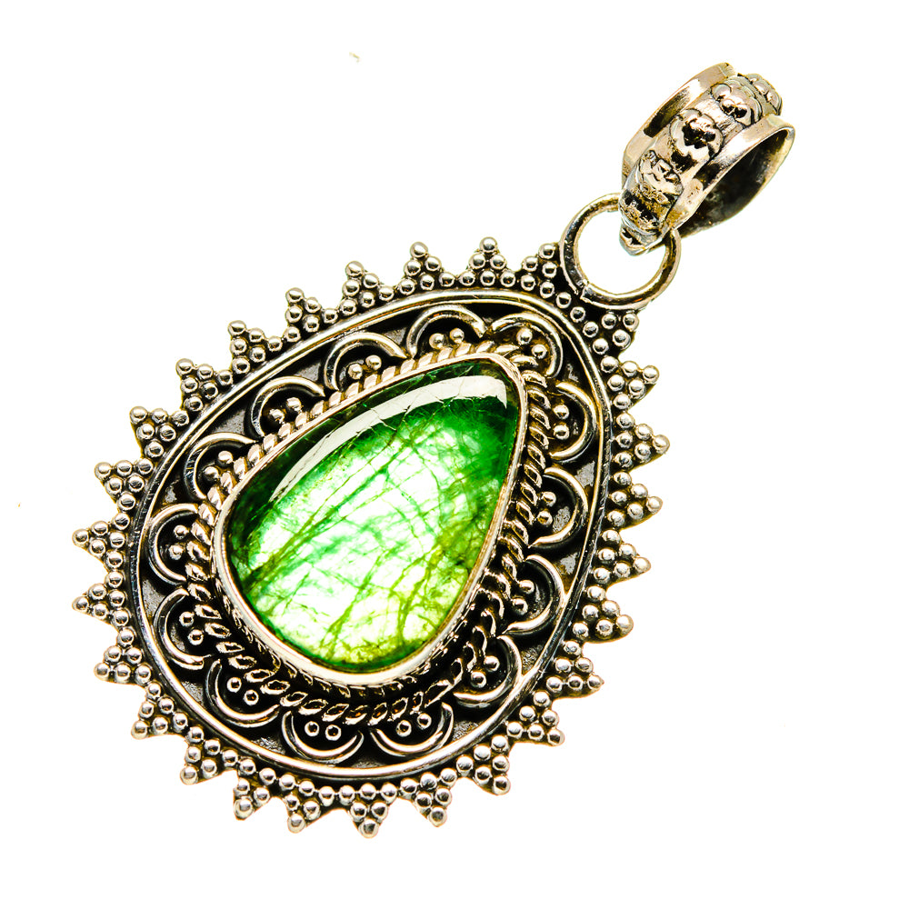 Chrysoprase Pendants handcrafted by Anasilvercos - PD747037