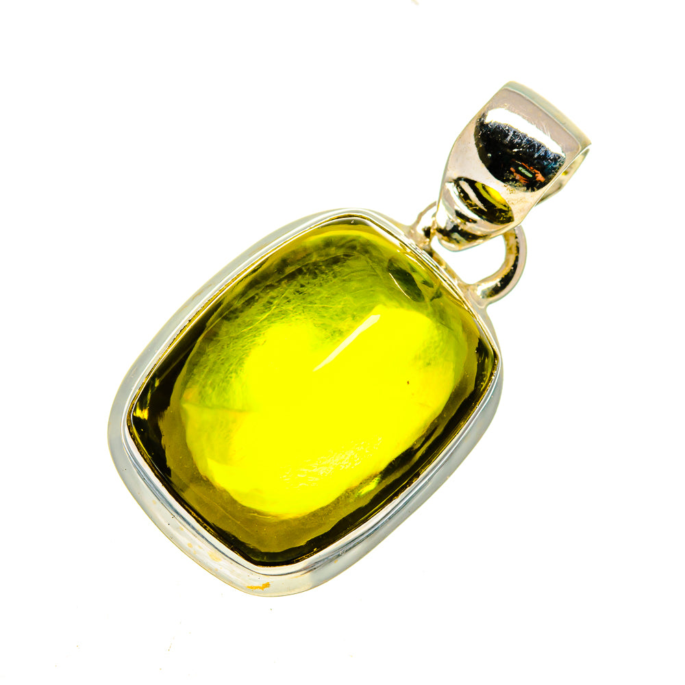 Olive Quartz Pendants handcrafted by Anasilvercos - PD747144