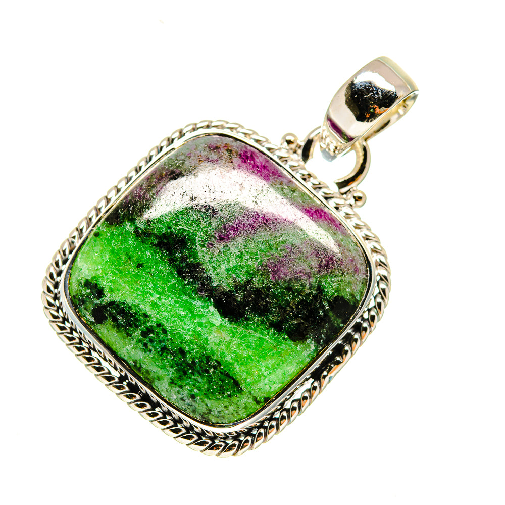Ruby Zoisite Pendants handcrafted by Anasilvercos - PD747244