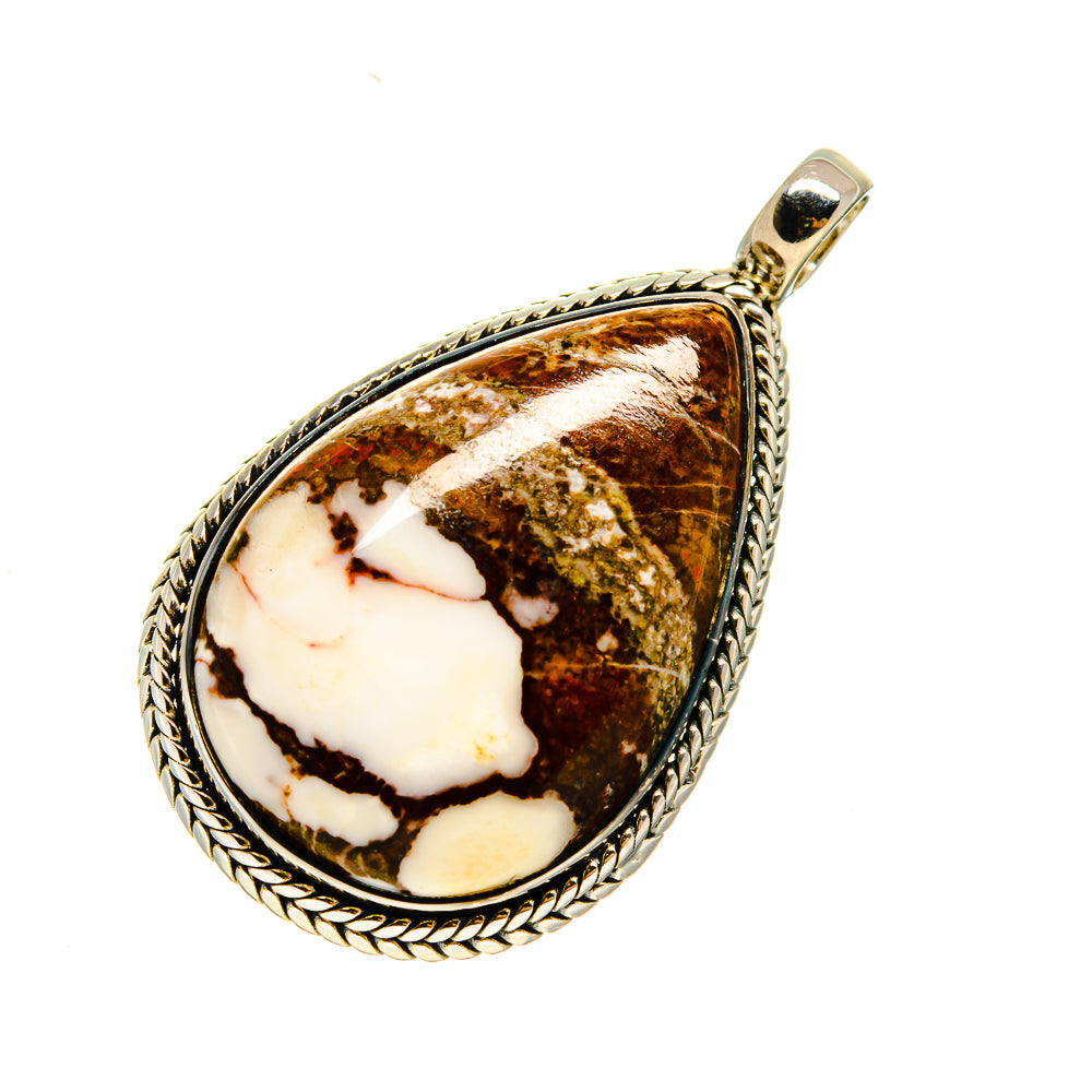 Peanut Wood Jasper Pendants handcrafted by Anasilvercos - PD747300