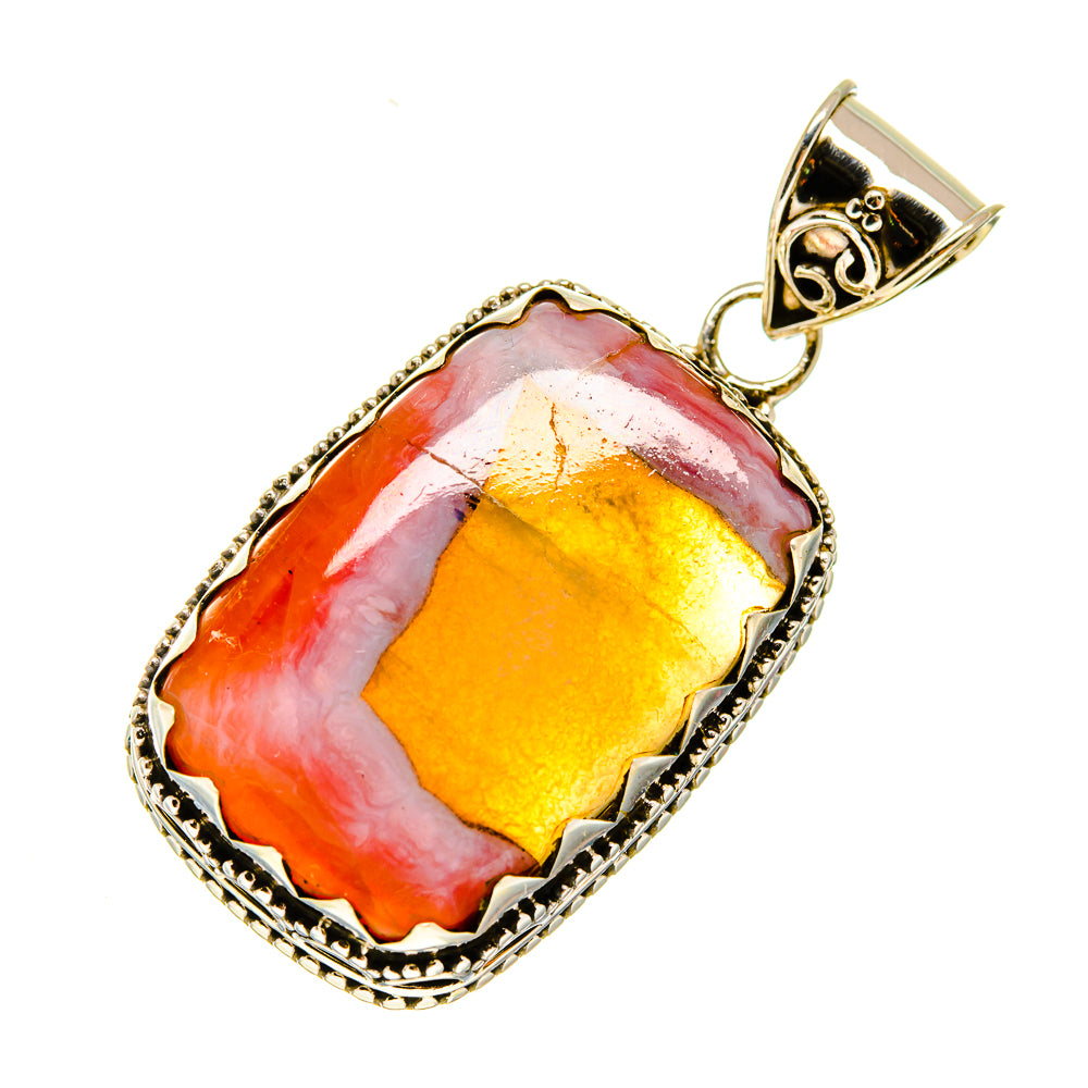 Pink Agate Pendants handcrafted by Anasilvercos - PD747301