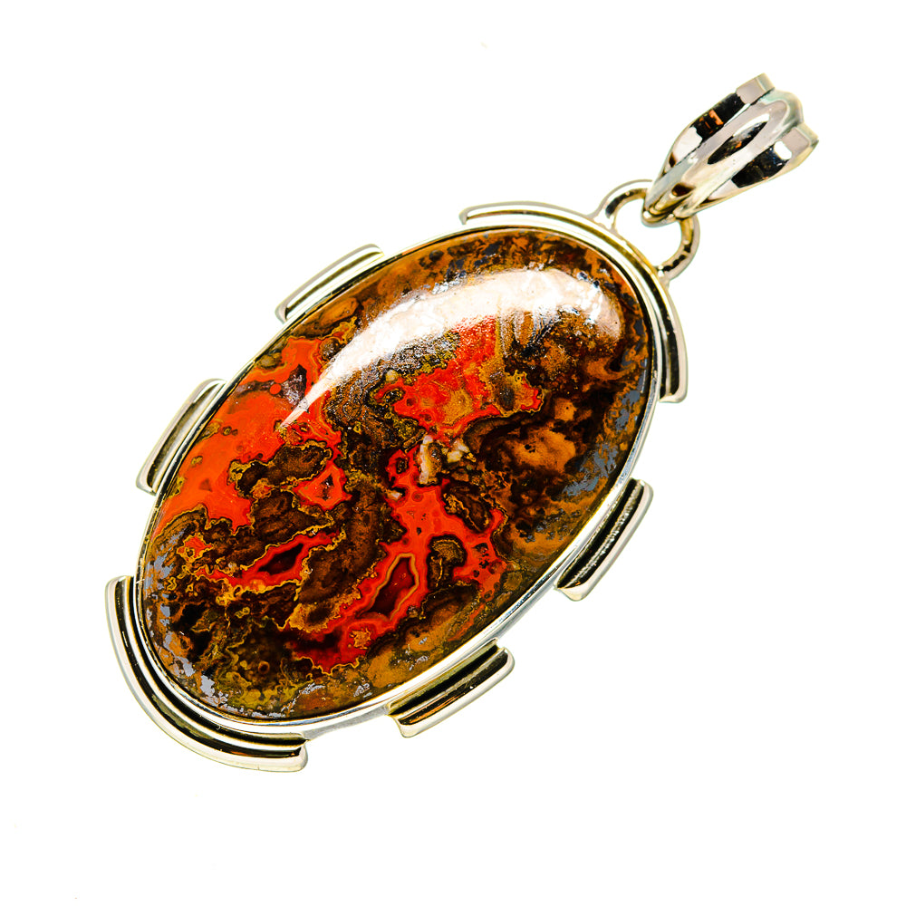 Moroccan Agate Pendants handcrafted by Anasilvercos - PD747375