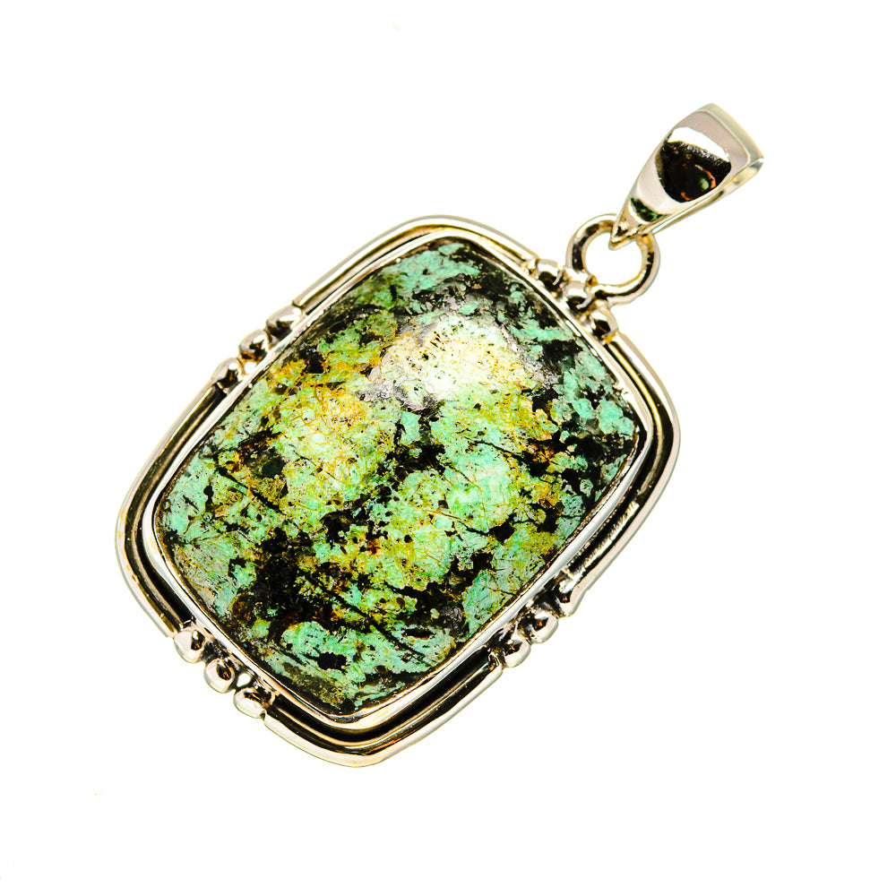 Tibetan Turquoise Pendants handcrafted by Anasilvercos - PD747380