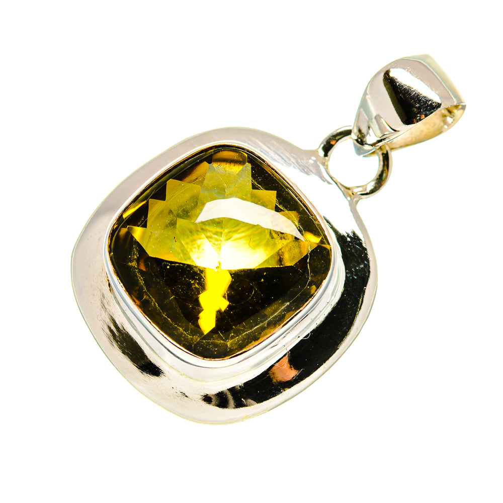 Olive Quartz Pendants handcrafted by Anasilvercos - PD747398