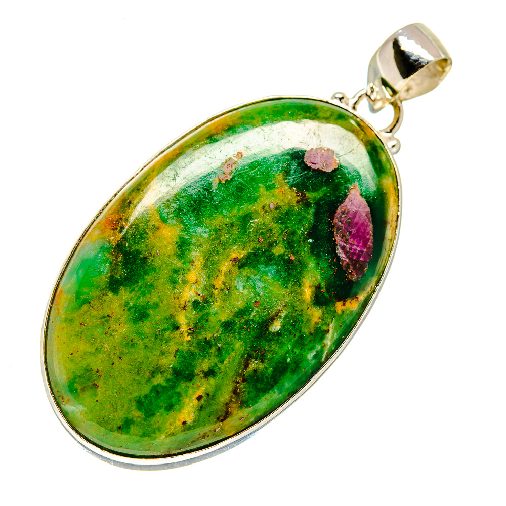 Ruby Fuchsite Pendants handcrafted by Anasilvercos - PD747416