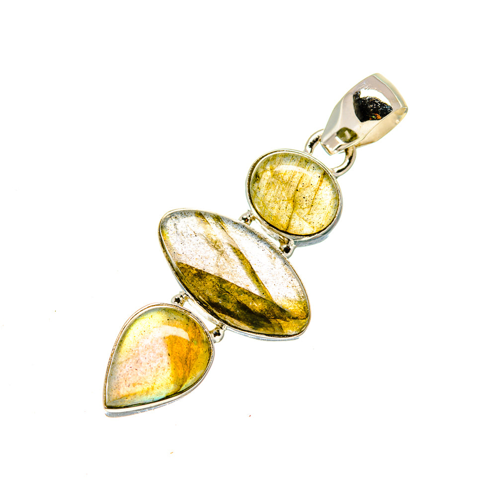 Labradorite Pendants handcrafted by Anasilvercos - PD747486 - Photo 2
