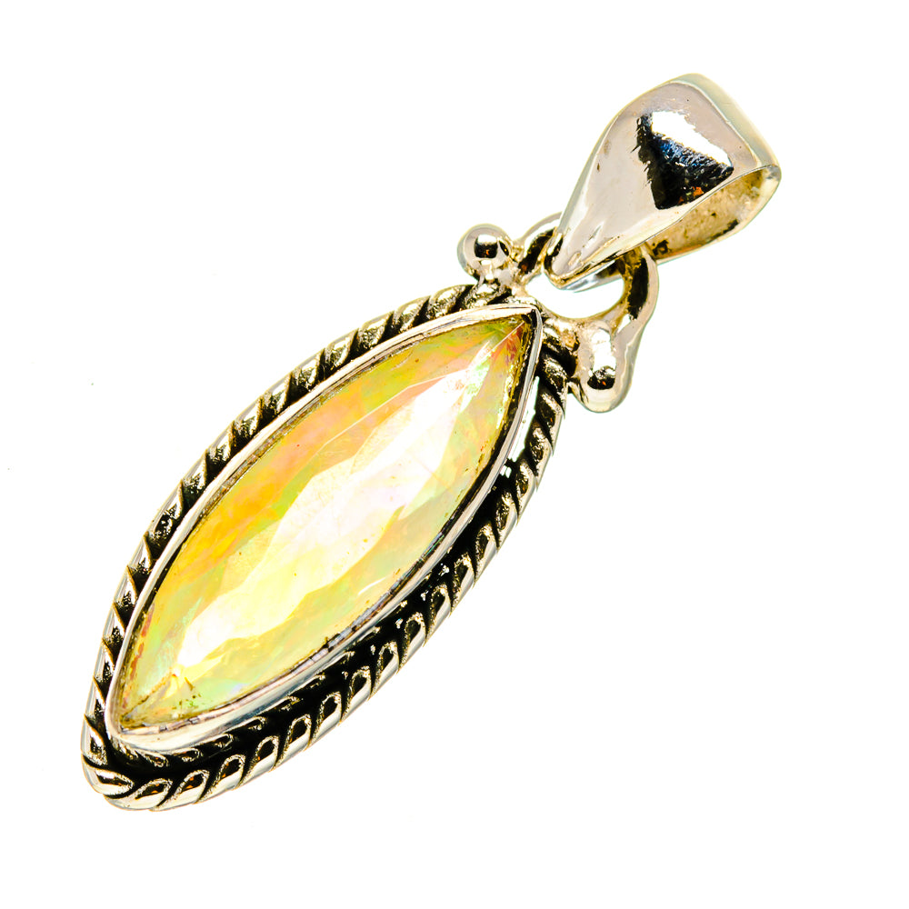 Ethiopian Opal Pendants handcrafted by Anasilvercos - PD747586