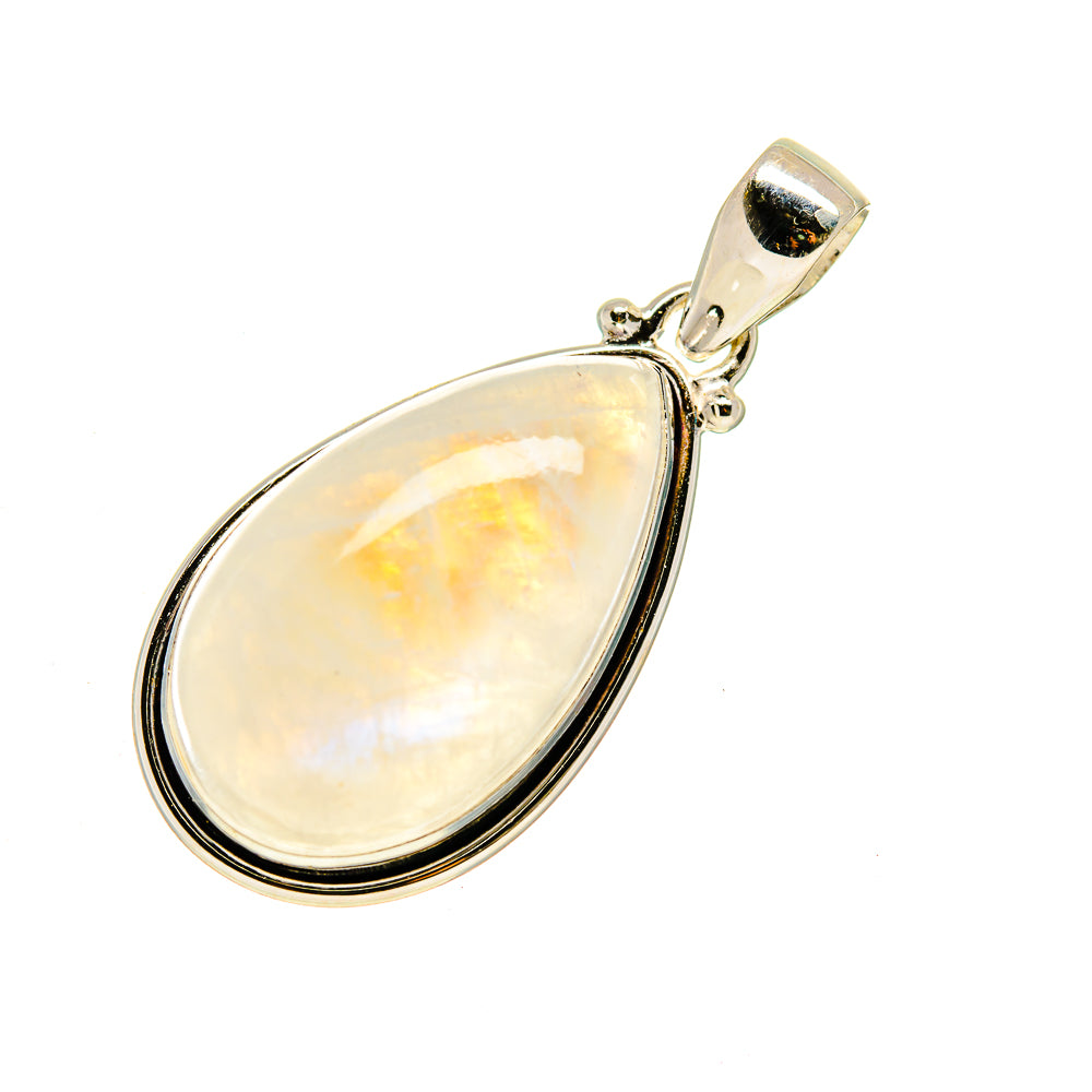 Rainbow Moonstone Pendants handcrafted by Anasilvercos - PD747725