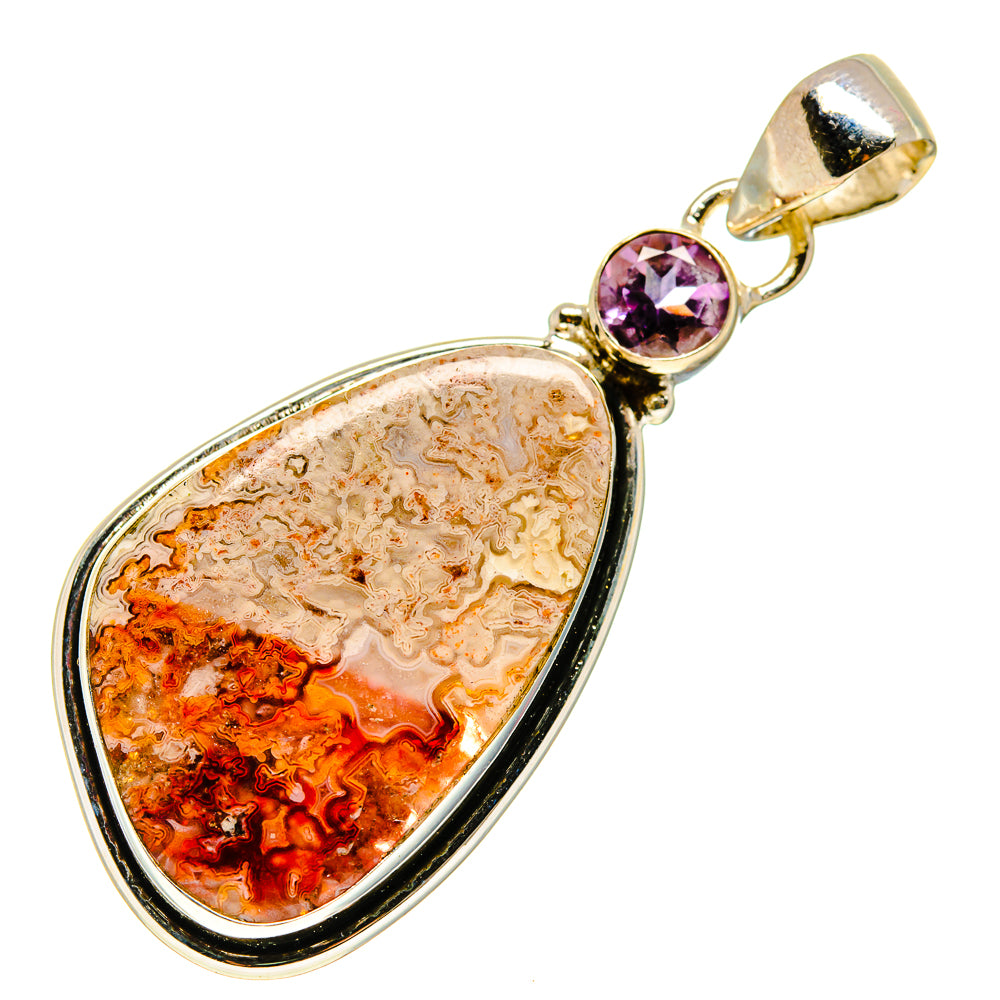 Laguna Lace Agate Pendants handcrafted by Anasilvercos - PD747738