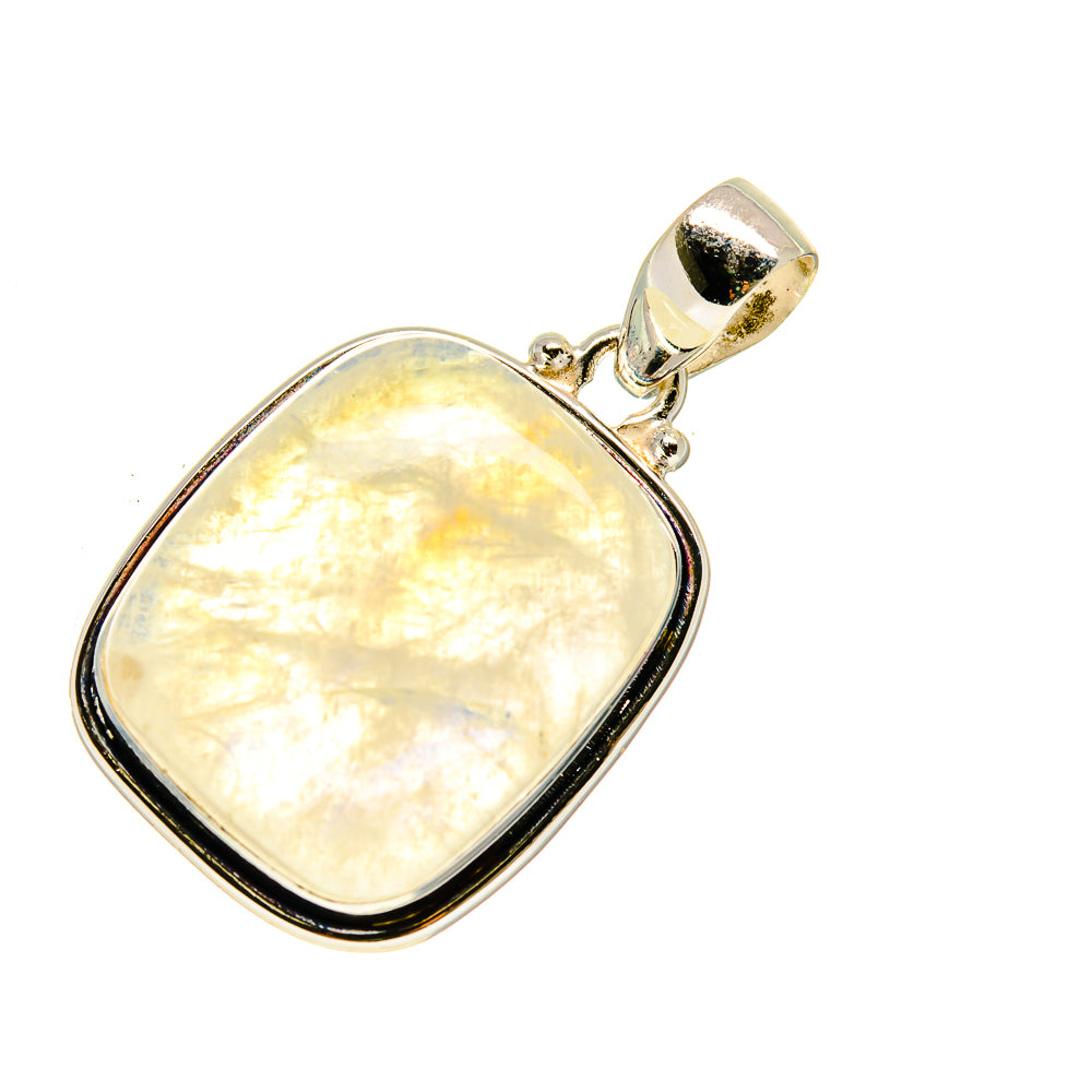 Rainbow Moonstone Pendants handcrafted by Anasilvercos - PD747758