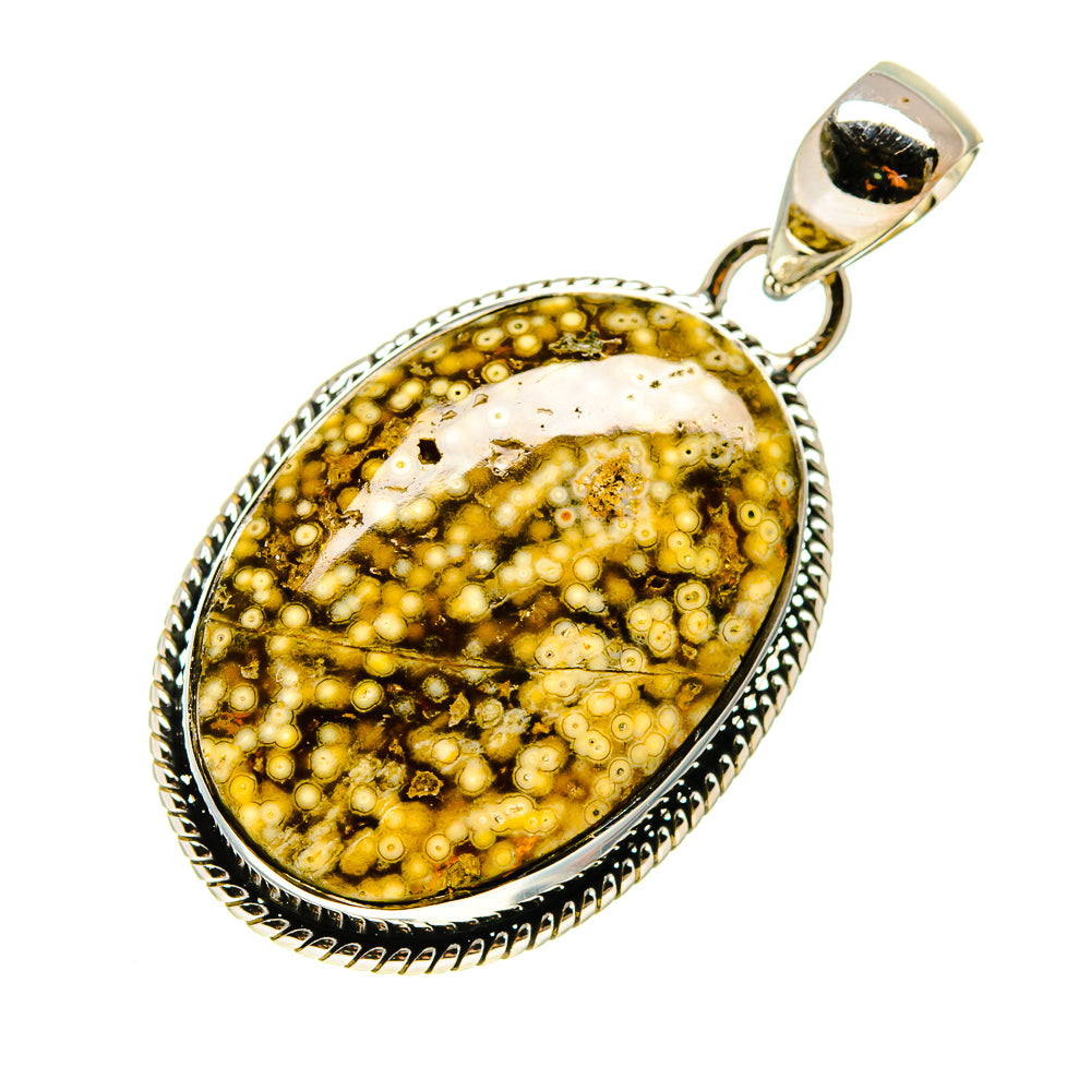 Ocean Jasper Pendants handcrafted by Anasilvercos - PD747763 - Photo 2