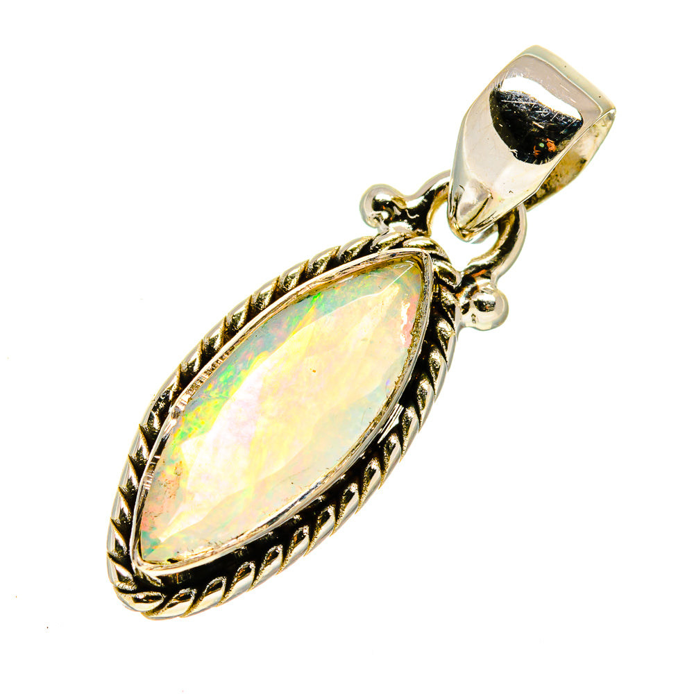 Ethiopian Opal Pendants handcrafted by Anasilvercos - PD747806