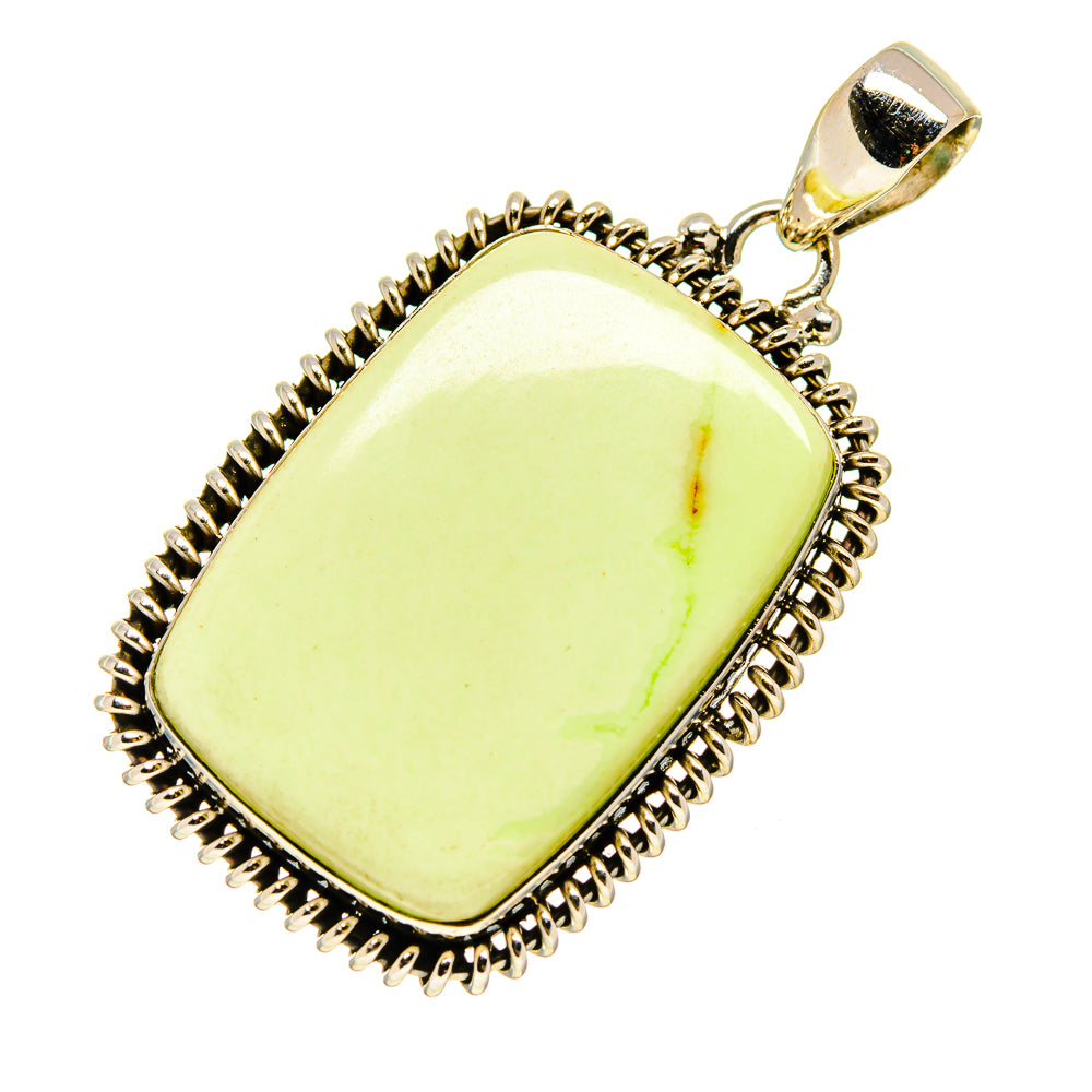 Lemon Chrysoprase Pendants handcrafted by Anasilvercos - PD747962