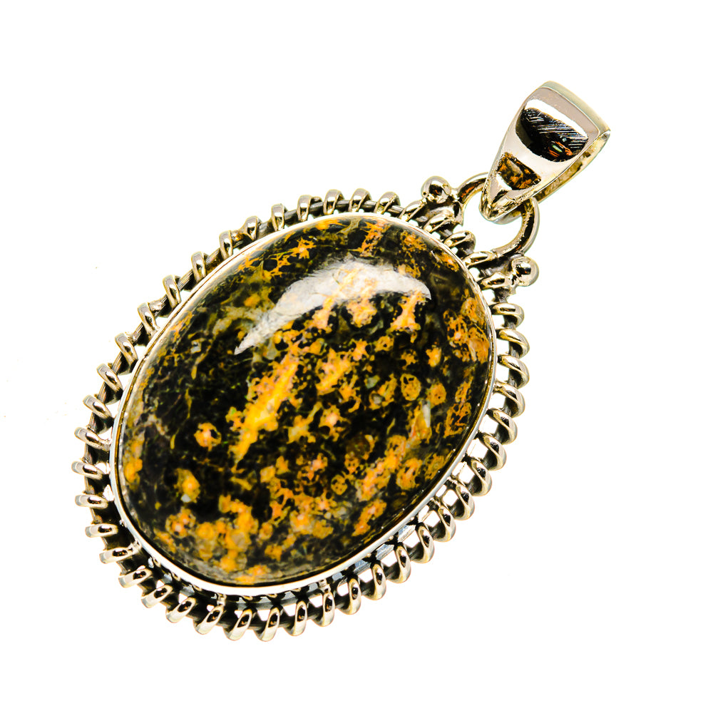 Fireworks Obsidian Pendants handcrafted by Anasilvercos - PD748018
