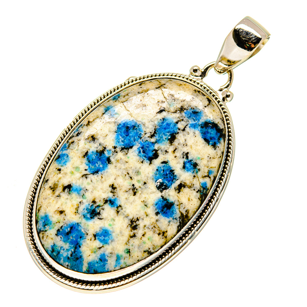 K2 Blue Azurite Pendants handcrafted by Anasilvercos - PD748037
