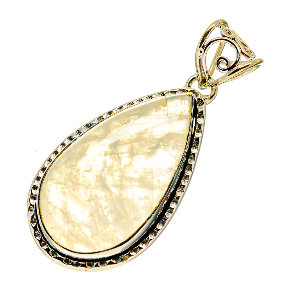 Rainbow Moonstone Pendants handcrafted by Anasilvercos - PD748113