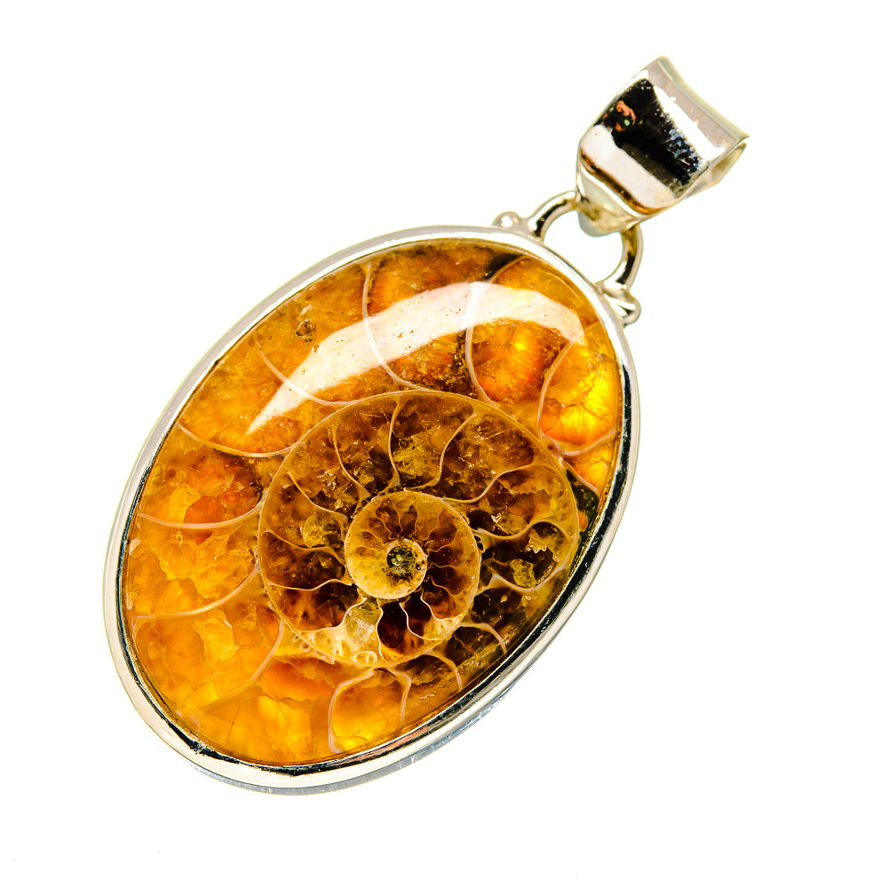 Ammonite Fossil Pendants handcrafted by Anasilvercos - PD748121