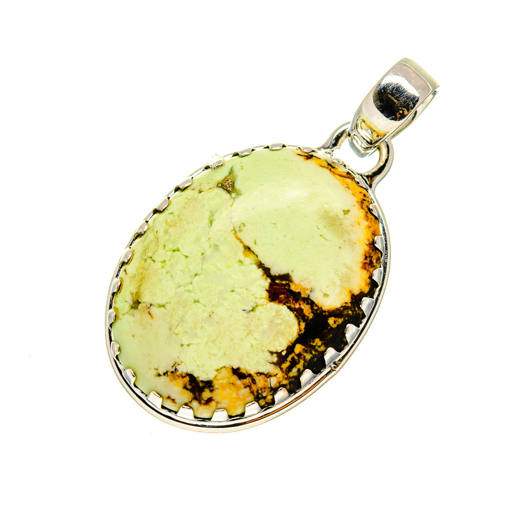 Lemon Chrysoprase Pendants handcrafted by Anasilvercos - PD748126