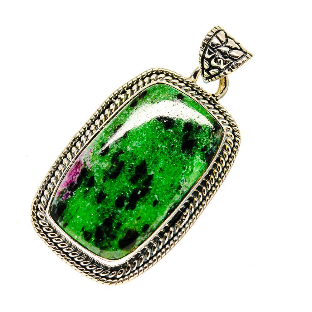 Ruby Zoisite Pendants handcrafted by Anasilvercos - PD748244