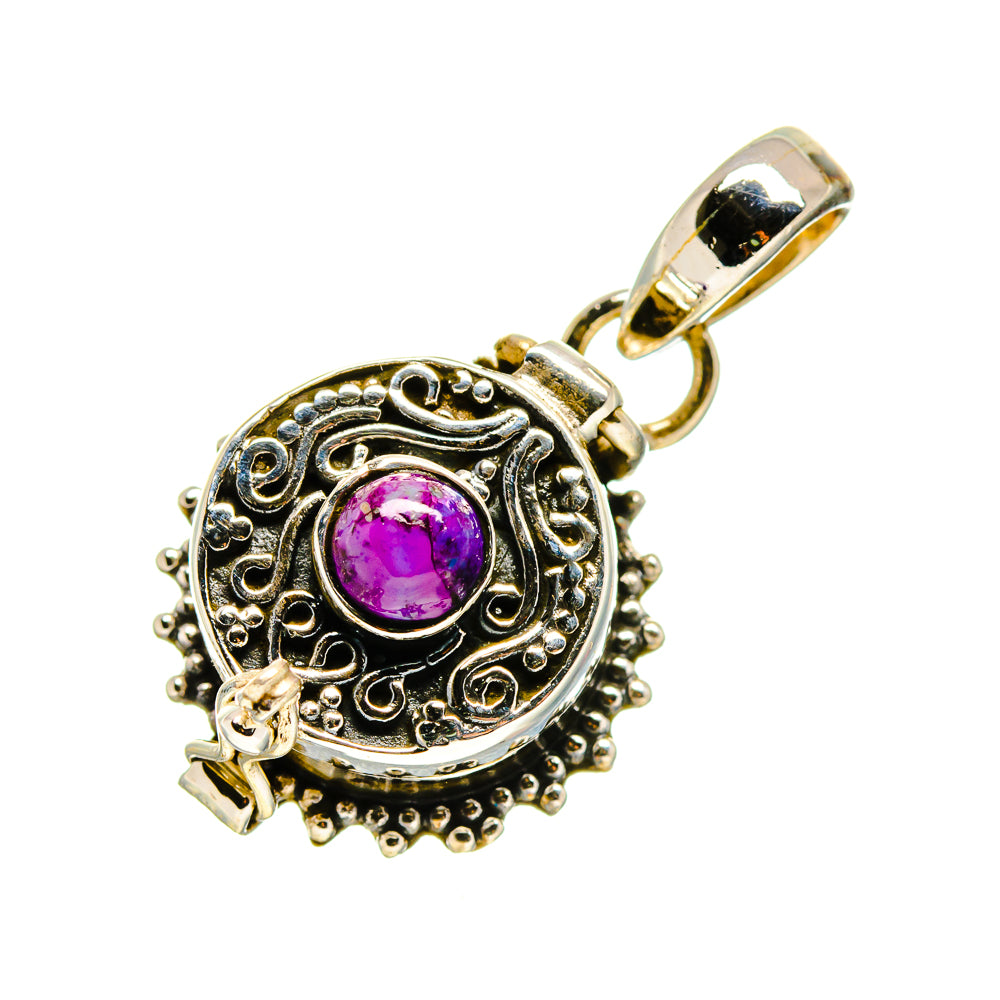 Purple Copper Composite Turquoise Pendants handcrafted by Anasilvercos - PD748313