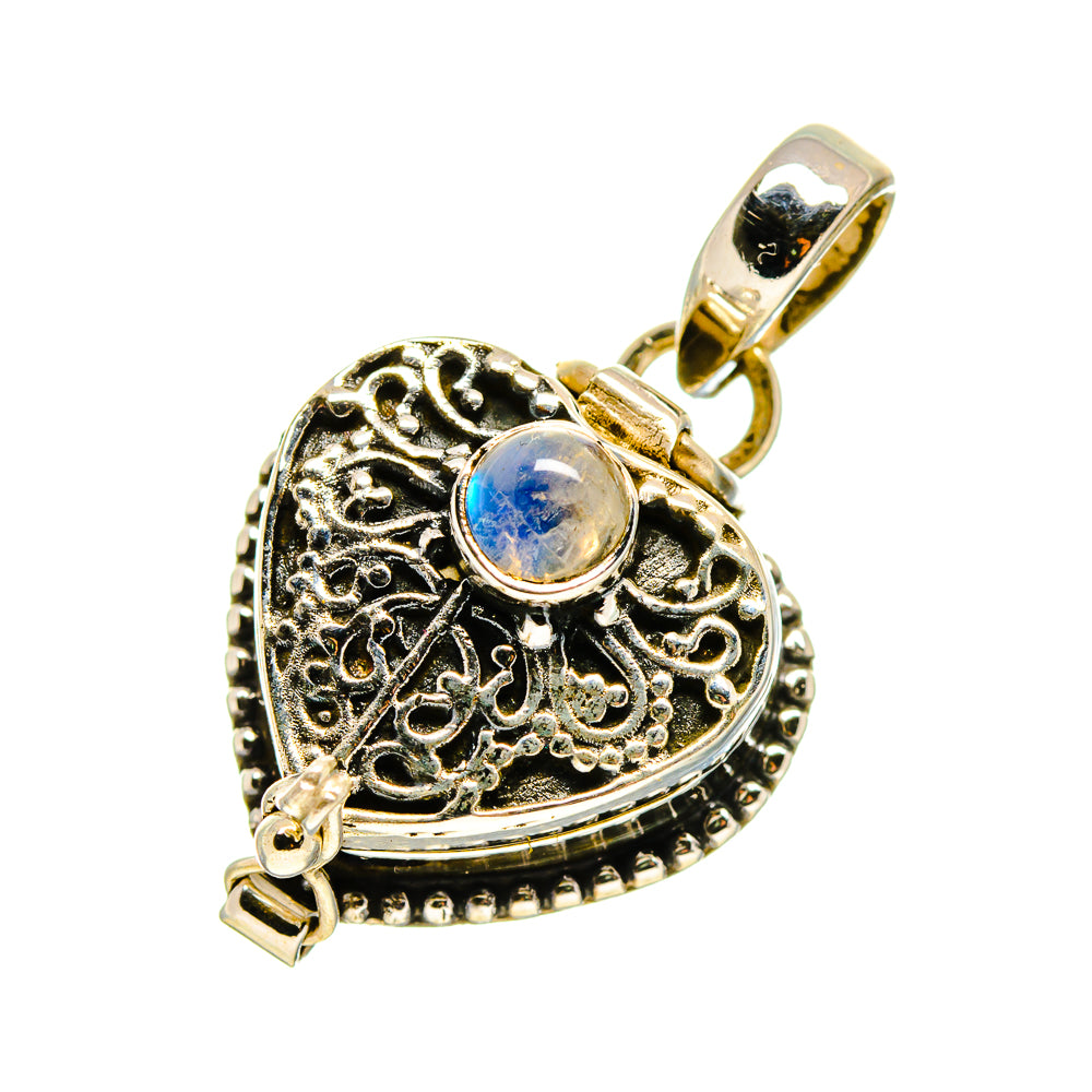 Rainbow Moonstone Pendants handcrafted by Anasilvercos - PD748314
