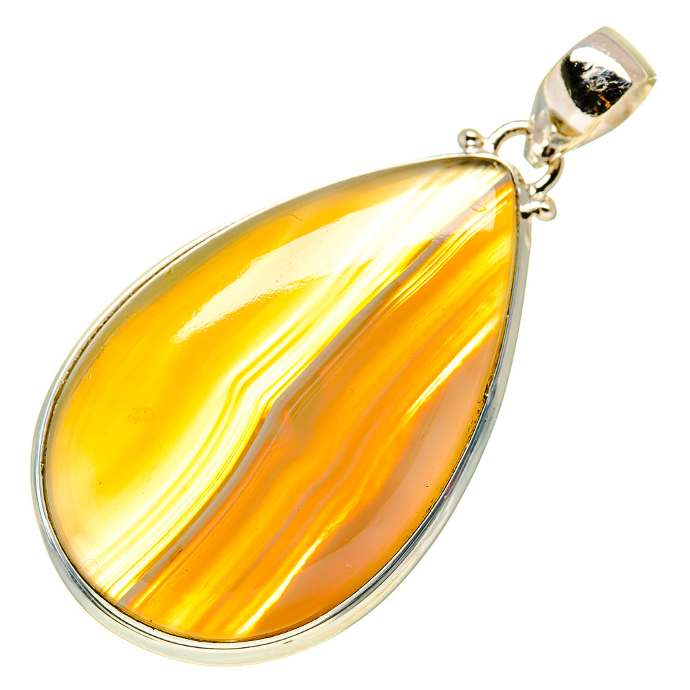Botswana Agate Pendants handcrafted by Anasilvercos - PD748343