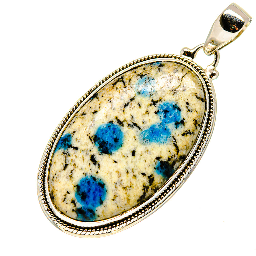 K2 Blue Azurite Pendants handcrafted by Anasilvercos - PD748444