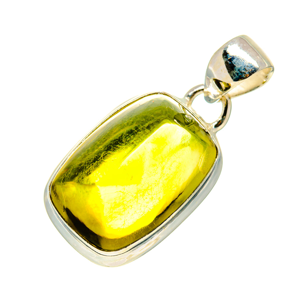 Olive Quartz Pendants handcrafted by Anasilvercos - PD748456