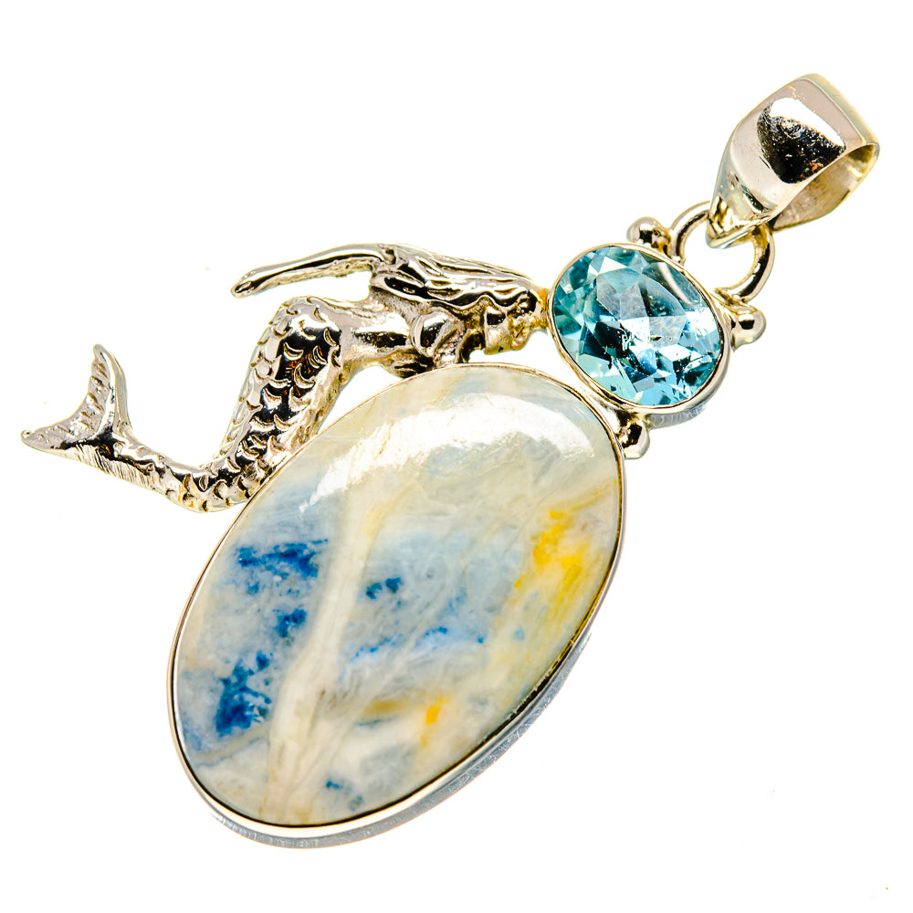 Blue Scheelite Pendants handcrafted by Anasilvercos - PD748560