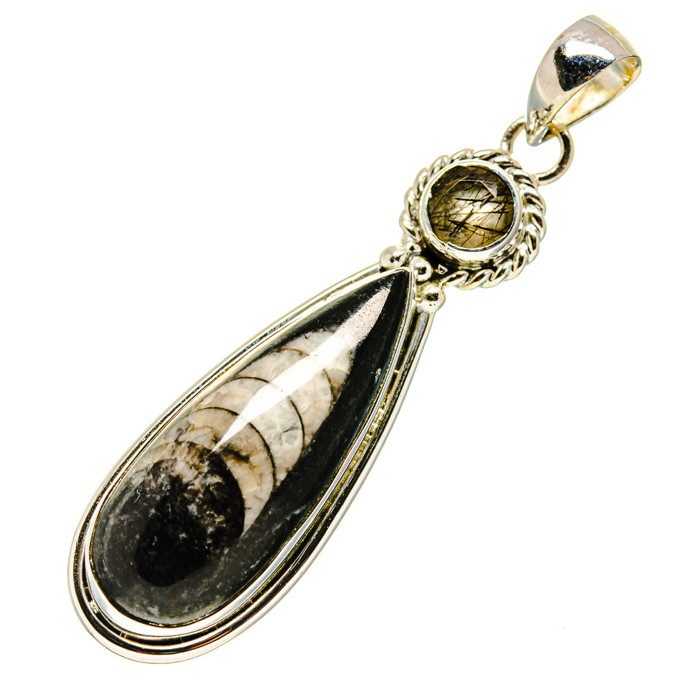 Orthoceras Fossil Pendants handcrafted by Anasilvercos - PD748609