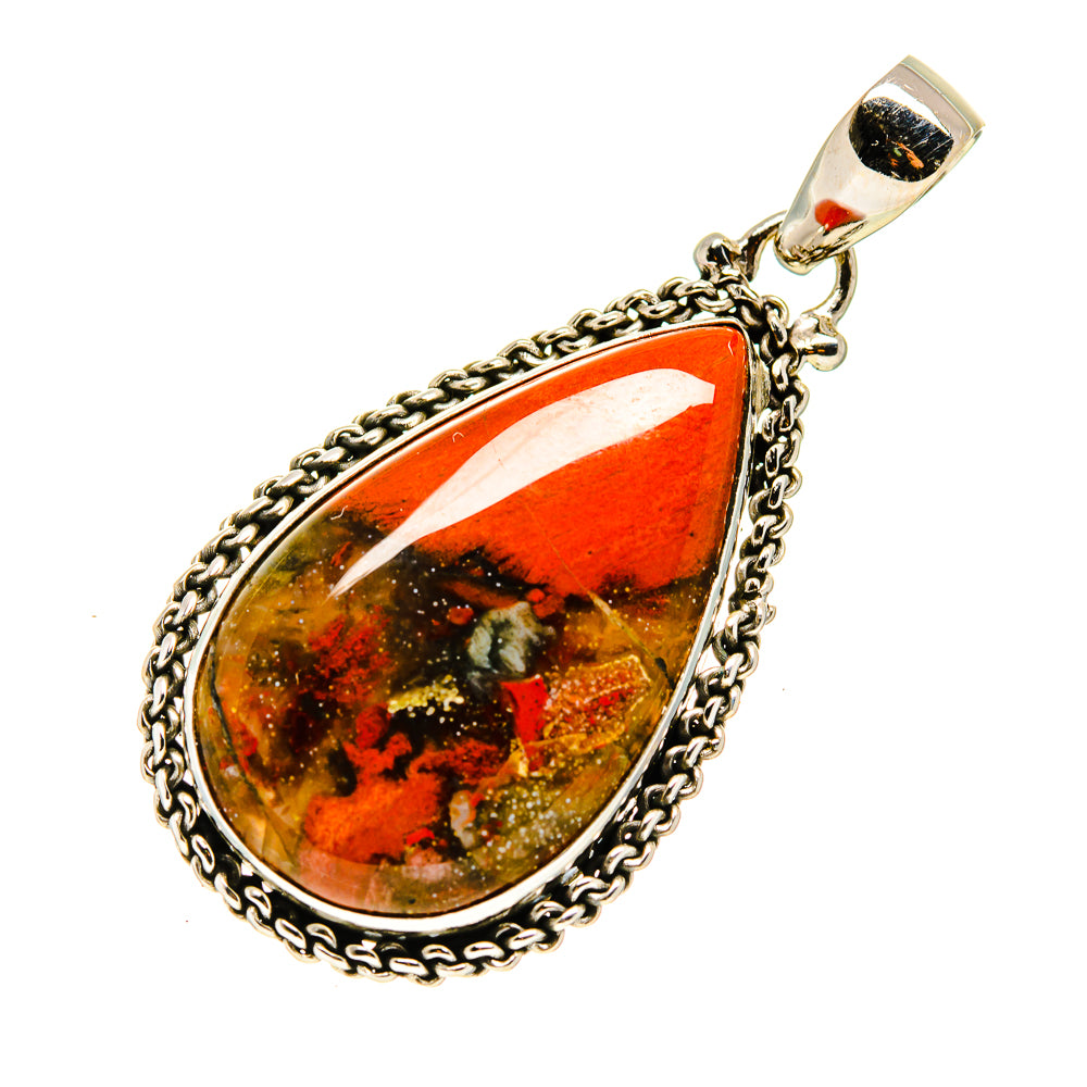 Red Jasper Pendants handcrafted by Anasilvercos - PD748638