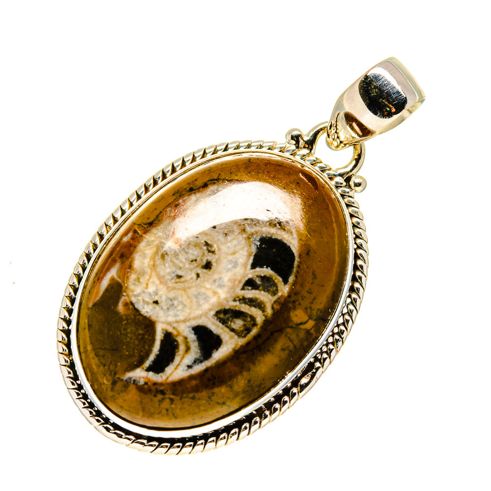 Orthoceras Fossil Pendants handcrafted by Anasilvercos - PD748672
