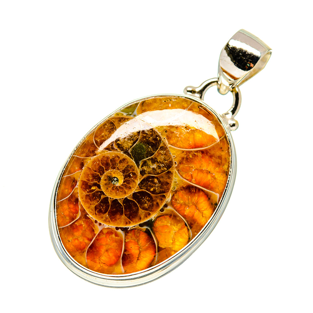 Ammonite Fossil Pendants handcrafted by Anasilvercos - PD748686