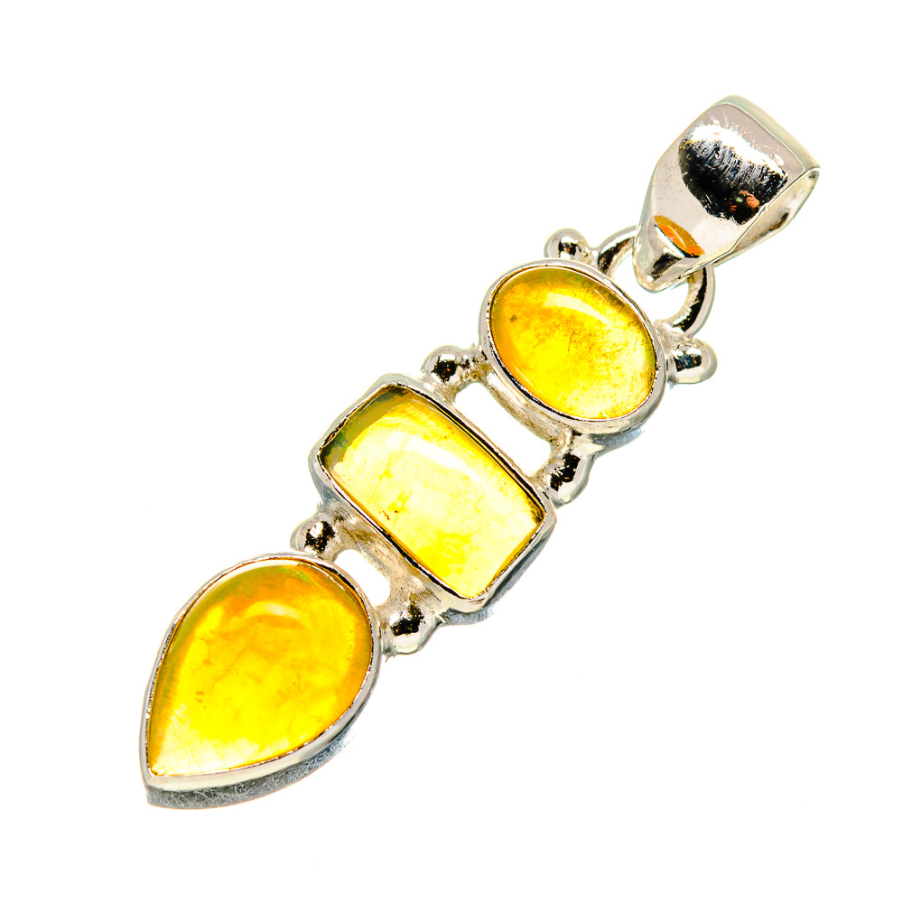 Ethiopian Opal Pendants handcrafted by Anasilvercos - PD748700