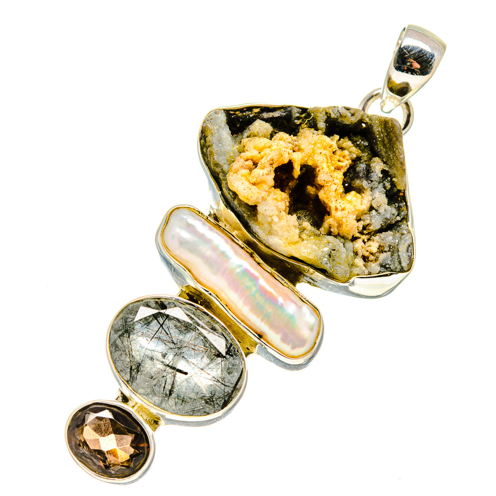 Desert Druzy Pendants handcrafted by Anasilvercos - PD748731