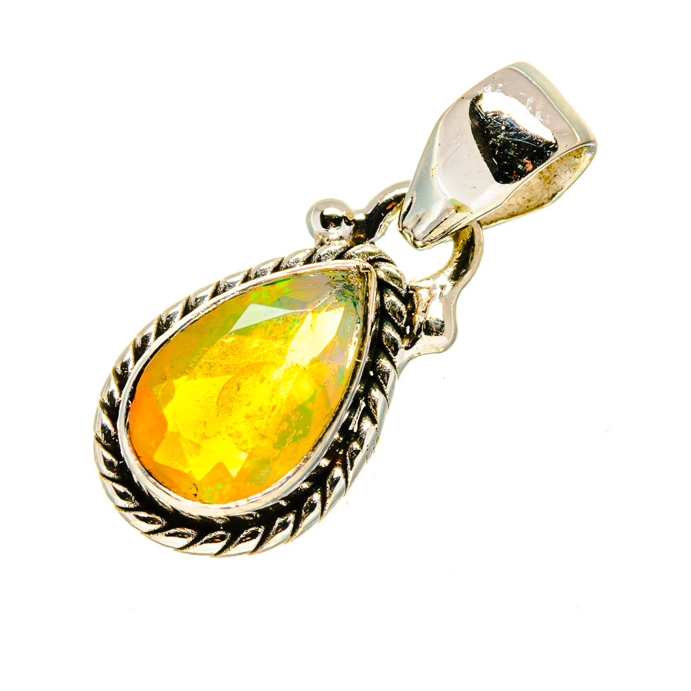Ethiopian Opal Pendants handcrafted by Anasilvercos - PD748860