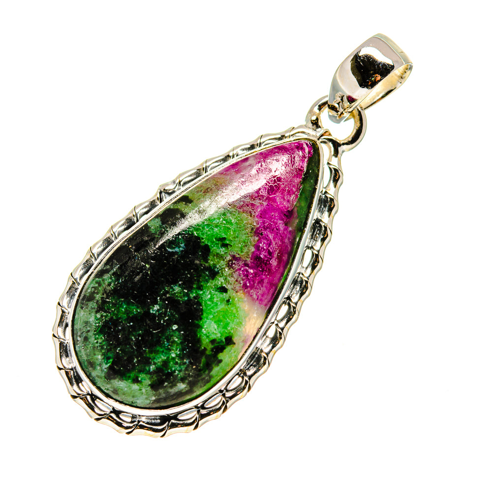 Ruby Zoisite Pendants handcrafted by Anasilvercos - PD749030