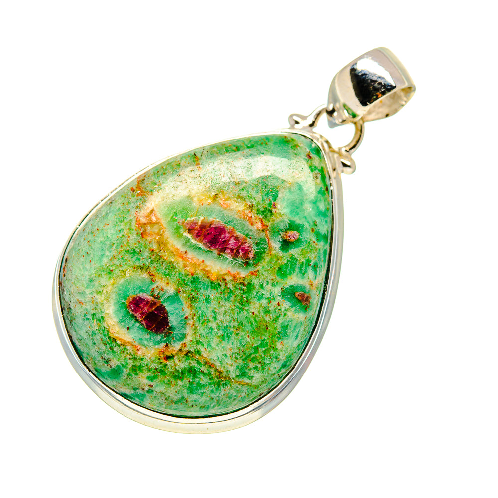 Ruby Fuchsite Pendants handcrafted by Anasilvercos - PD749048
