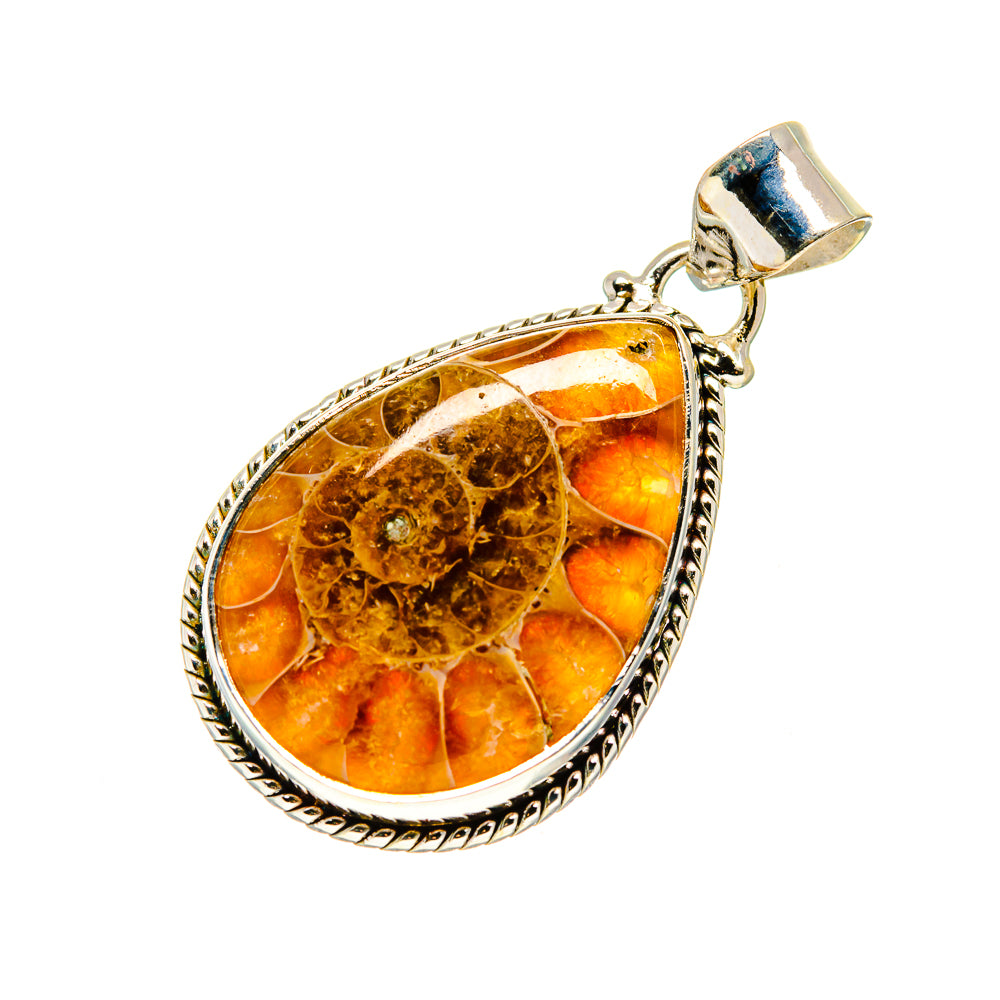 Ammonite Fossil Pendants handcrafted by Anasilvercos - PD749101