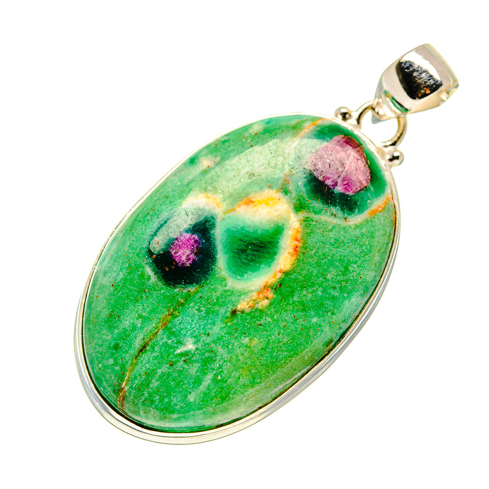 Ruby Fuchsite Pendants handcrafted by Anasilvercos - PD749119