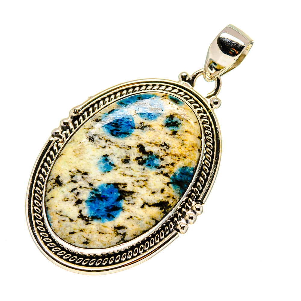 K2 Blue Azurite Pendants handcrafted by Anasilvercos - PD749123