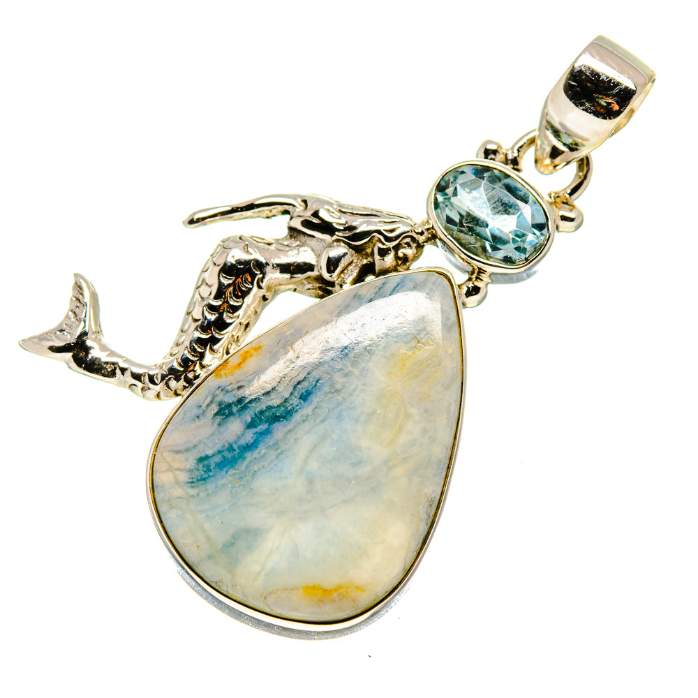 Blue Scheelite Pendants handcrafted by Anasilvercos - PD749183