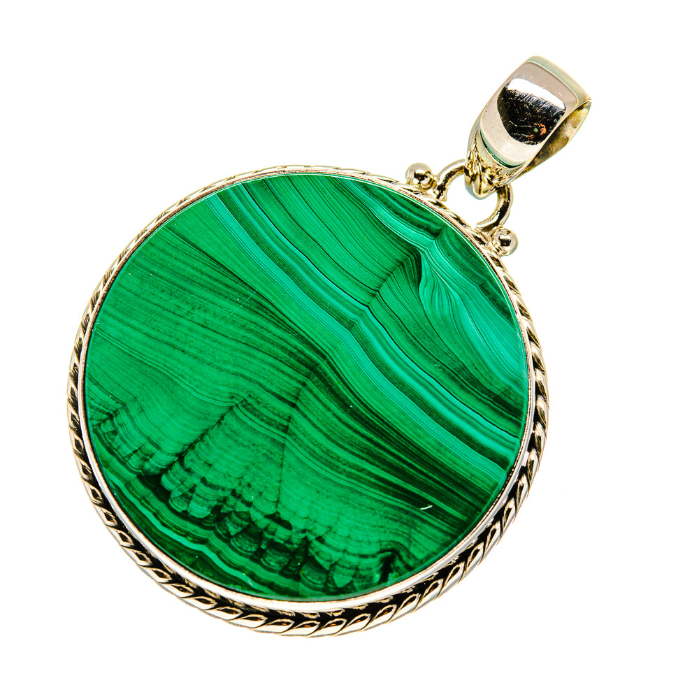 Malachite Pendants handcrafted by Anasilvercos - PD749185